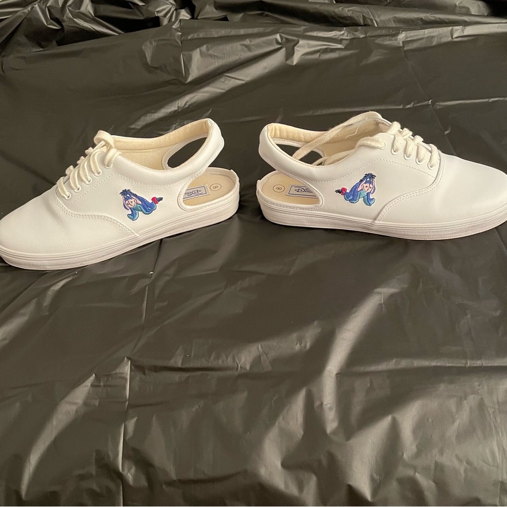 Disney White Sneakers with Eeyore Design